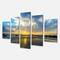 Designart - Beautiful Sunrise and Seashore - Large Seashore Canvas Wall Art
